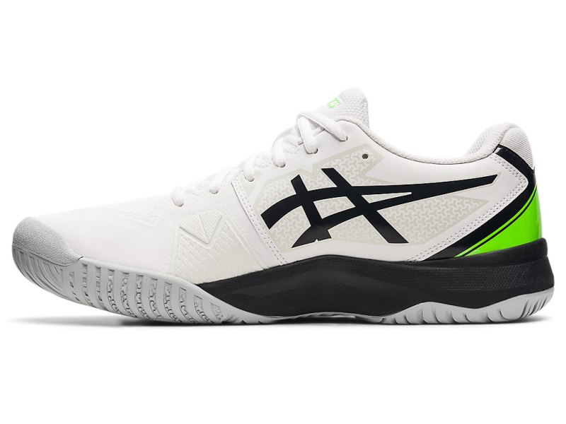 Zapatos de Tenis Asics Gel-challenger 13 Hombre Blancos Verdes | MX7499-209