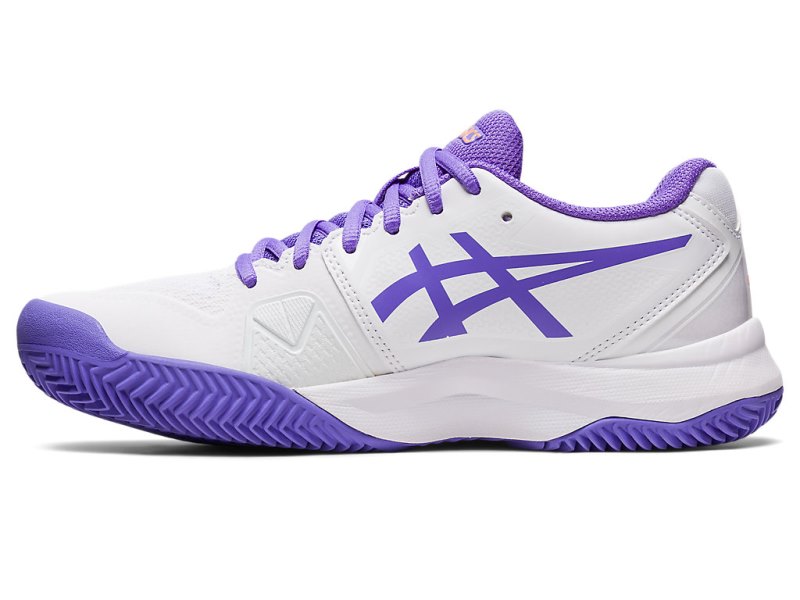 Zapatos de Tenis Asics Gel-challenger 13 Clay Mujer Blancos Morados | MX8846-518