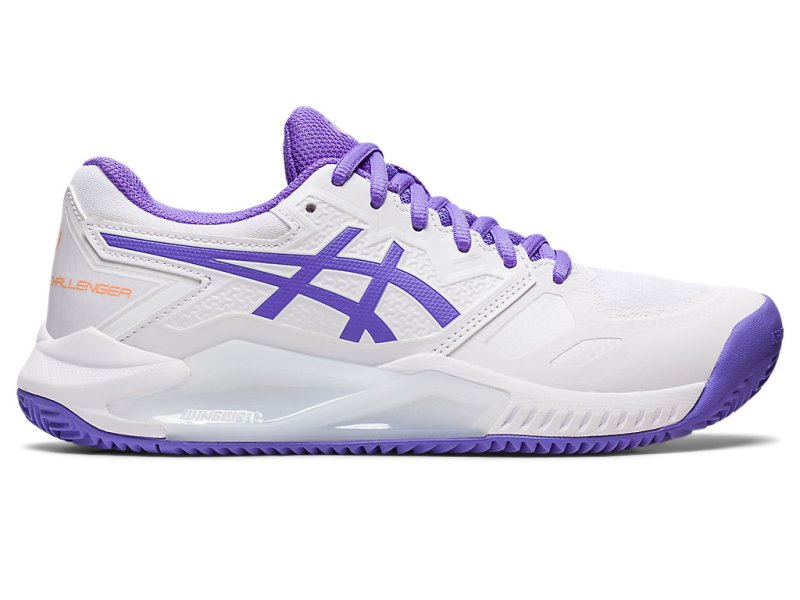 Zapatos de Tenis Asics Gel-challenger 13 Clay Mujer Blancos Morados | MX8846-518