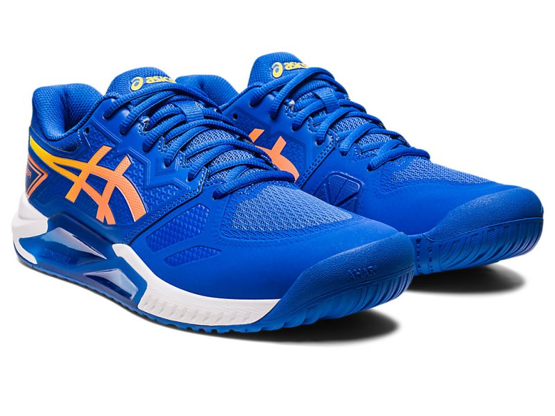 Zapatos de Tenis Asics Gel-challenger 13 Hombre Azules Naranjas | MX9647-625