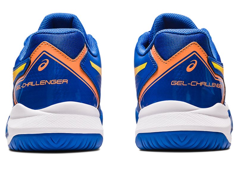 Zapatos de Tenis Asics Gel-challenger 13 Hombre Azules Naranjas | MX9647-625