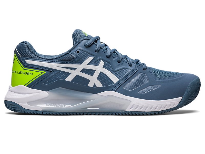 Zapatos de Tenis Asics Gel-challenger 13 Clay Hombre Grises Azules Blancos | MX9687-811