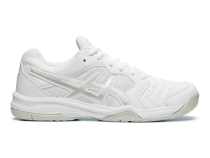 Zapatos de Tenis Asics Gel-dedicate 6 Mujer Blancos Plateados | MX2780-151