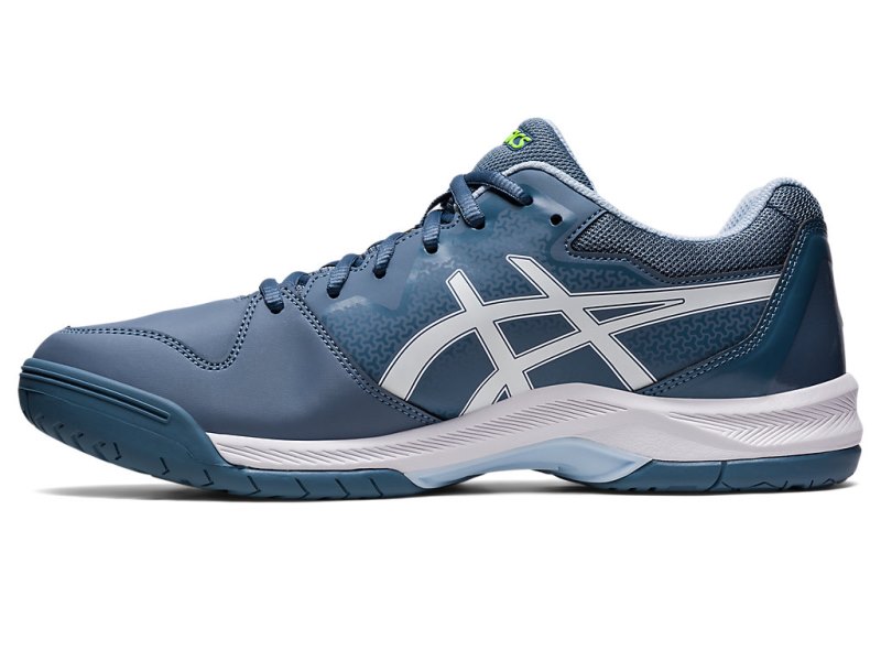 Zapatos de Tenis Asics Gel-dedicate 7 Hombre Grises Azules Blancos | MX6591-610