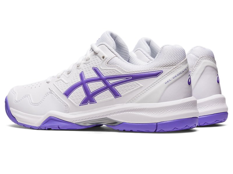 Zapatos de Tenis Asics Gel-dedicate 7 Mujer Blancos Morados | MX1350-041