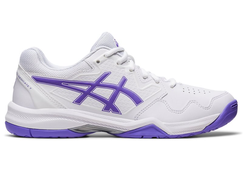 Zapatos de Tenis Asics Gel-dedicate 7 Mujer Blancos Morados | MX1350-041