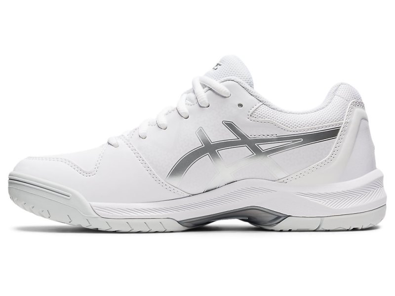 Zapatos de Tenis Asics Gel-dedicate 7 Mujer Blancos Plateados | MX1901-983