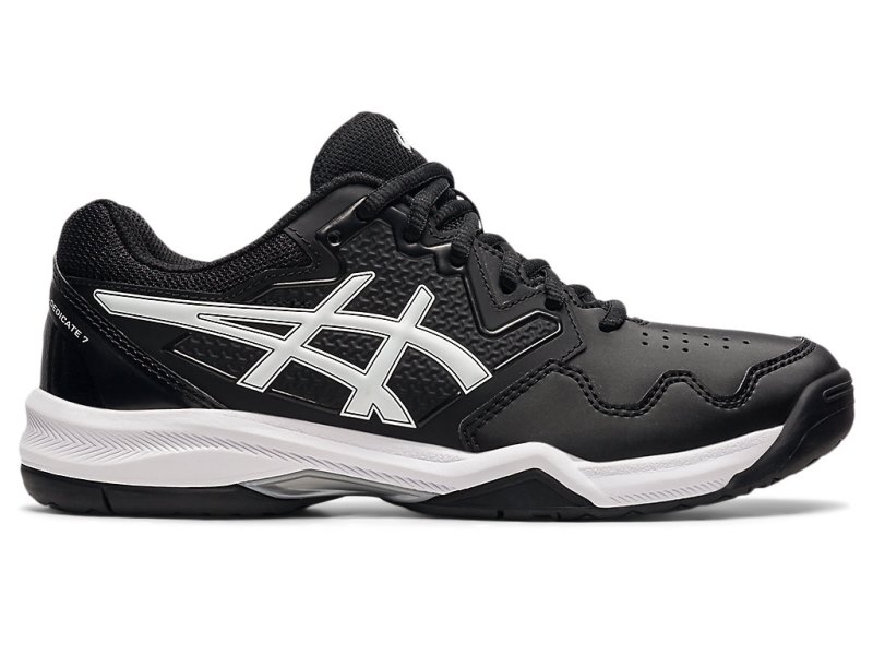 Zapatos de Tenis Asics Gel-dedicate 7 Mujer Negros Blancos | MX5218-348