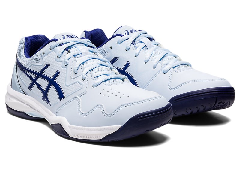 Zapatos de Tenis Asics Gel-dedicate 7 Mujer Azules Claro Azules | MX8374-653