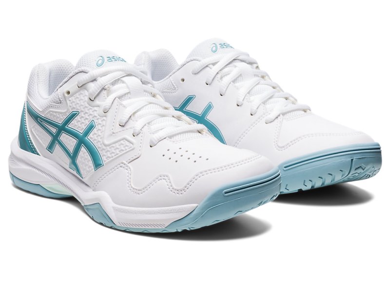 Zapatos de Tenis Asics Gel-dedicate 7 Mujer Blancos Azules | MX9460-350