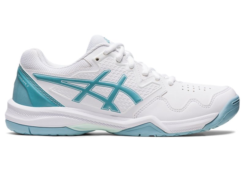 Zapatos de Tenis Asics Gel-dedicate 7 Mujer Blancos Azules | MX9460-350