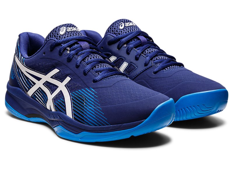 Zapatos de Tenis Asics Gel-game 8 Hombre Azules Blancos | MX5726-742