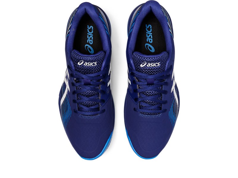 Zapatos de Tenis Asics Gel-game 8 Hombre Azules Blancos | MX5726-742