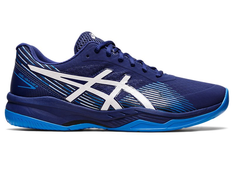 Zapatos de Tenis Asics Gel-game 8 Hombre Azules Blancos | MX5726-742