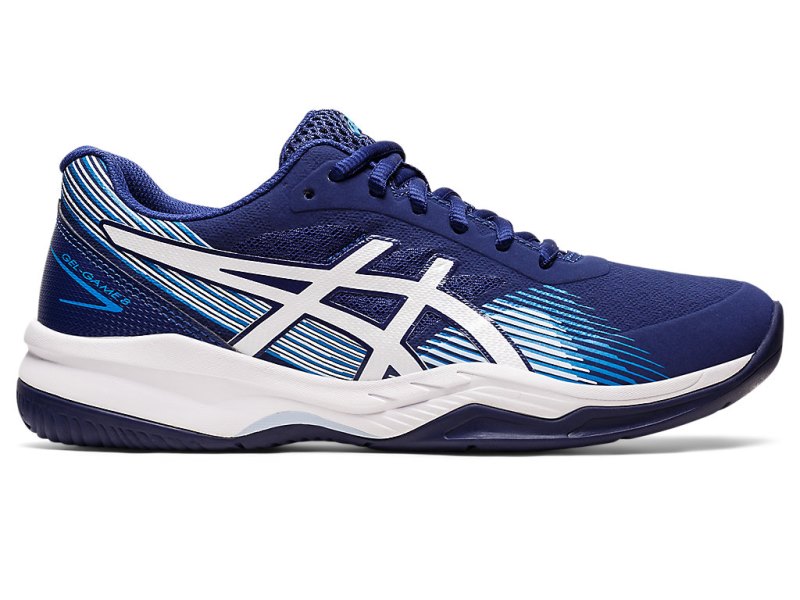 Zapatos de Tenis Asics Gel-game 8 Mujer Azules Blancos | MX9000-759