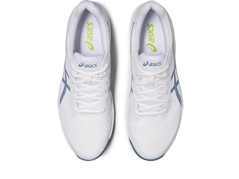 Zapatos de Tenis Asics Gel-game 9 Clay/Oc Hombre Blancos Grises Azules | MX2946-126