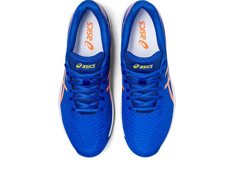 Zapatos de Tenis Asics Gel-game 9 Hombre Azules Naranjas | MX6650-880