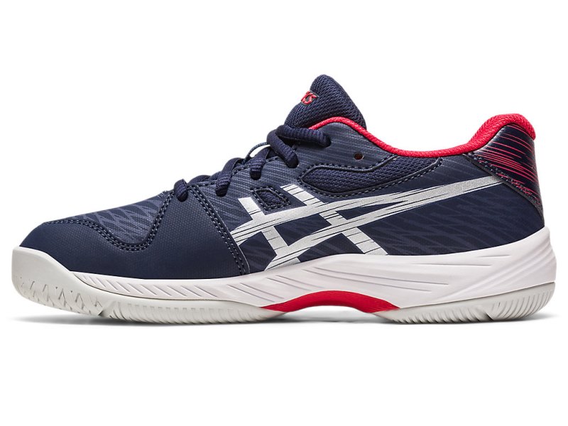 Zapatos de Tenis Asics Gel-game 9 Niños Negros Plateados | MX2163-430