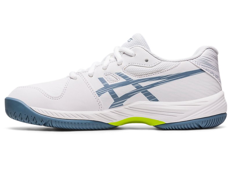 Zapatos de Tenis Asics Gel-game 9 Niños Blancos Grises Azules | MX4999-819