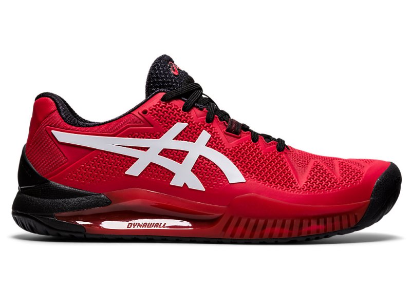 Zapatos de Tenis Asics Gel-resolution 8 Hombre Rojos Blancos | MX1820-486