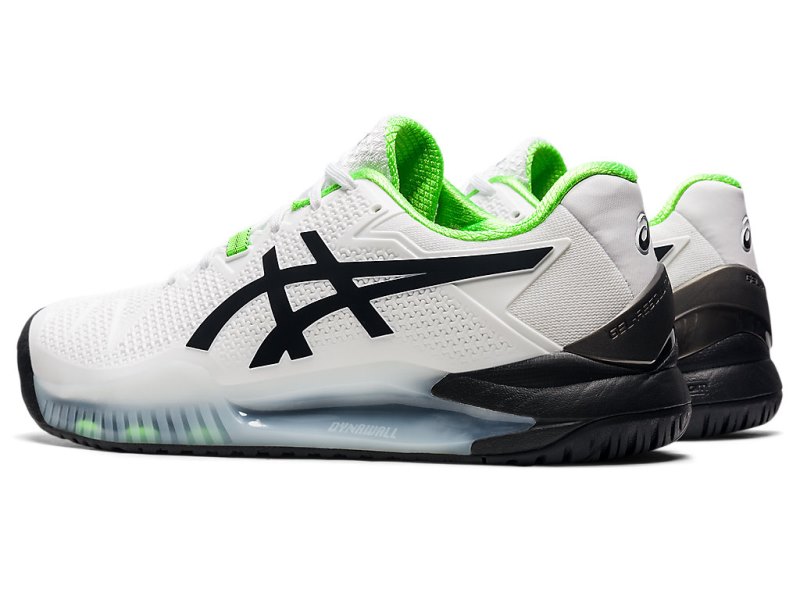 Zapatos de Tenis Asics Gel-resolution 8 (2E) Hombre Blancos Verdes | MX5008-716