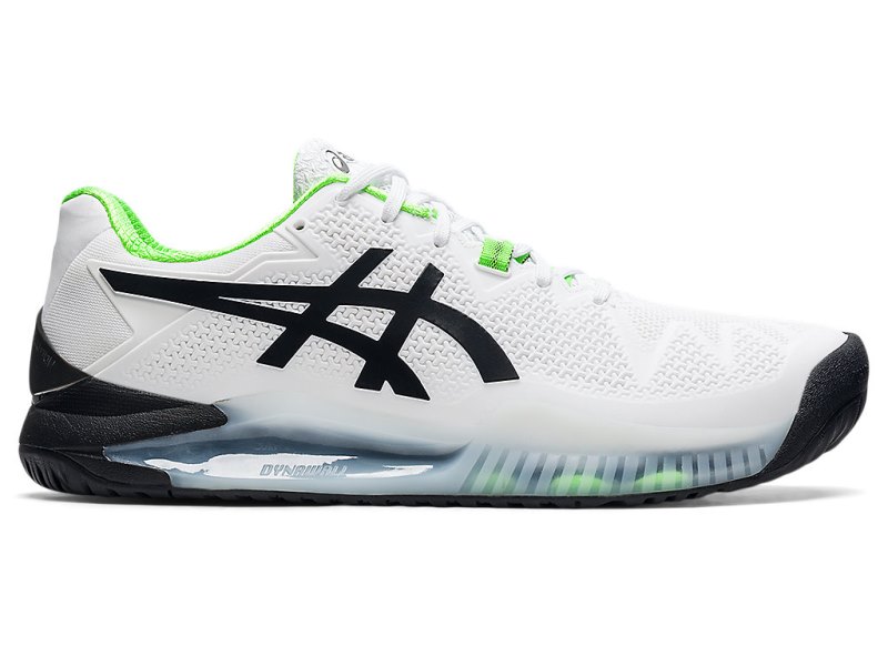 Zapatos de Tenis Asics Gel-resolution 8 (2E) Hombre Blancos Verdes | MX5008-716