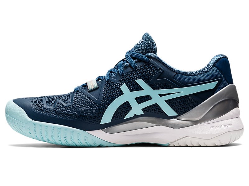 Zapatos de Tenis Asics Gel-resolution 8 (D) Mujer Azules Claro Azules | MX5031-096