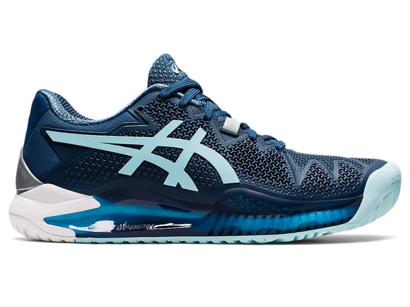 Zapatos de Tenis Asics Gel-resolution 8 (D) Mujer Azules Claro Azules | MX5031-096