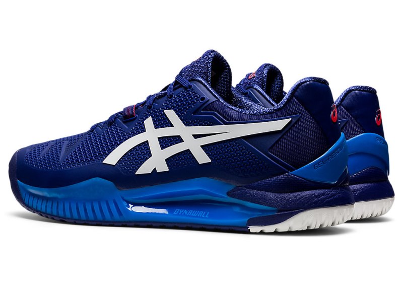 Zapatos de Tenis Asics Gel-resolution 8 (2E) Hombre Azules Blancos | MX5772-387