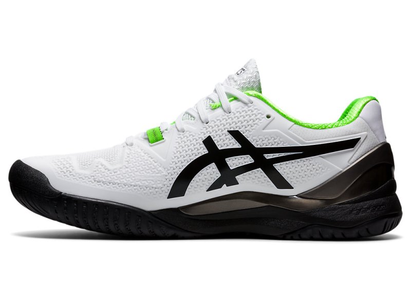 Zapatos de Tenis Asics Gel-resolution 8 Hombre Blancos Verdes | MX8357-992