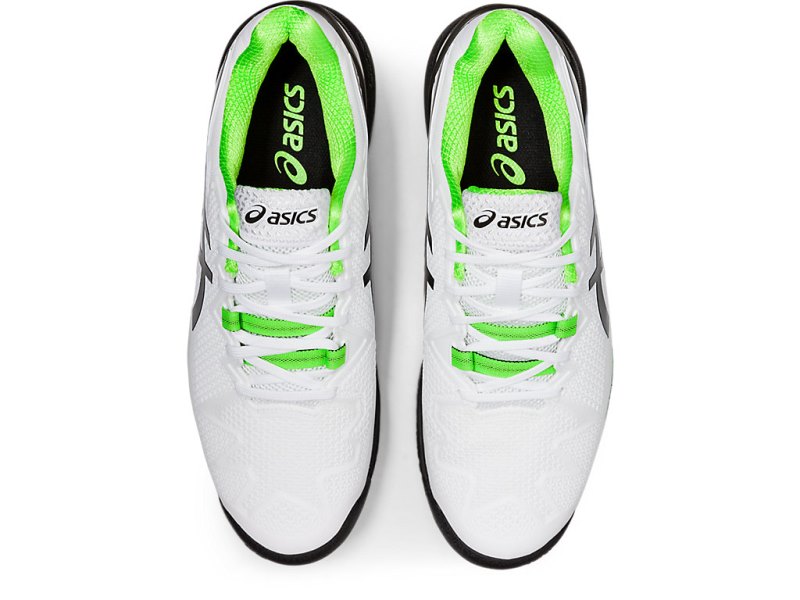 Zapatos de Tenis Asics Gel-resolution 8 Hombre Blancos Verdes | MX8357-992