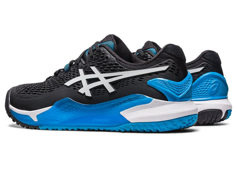 Zapatos de Tenis Asics Gel-resolution 9 OC Hombre Negros Blancos | MX0503-688