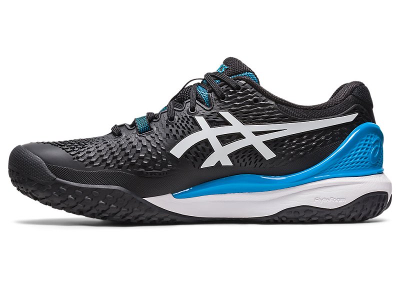 Zapatos de Tenis Asics Gel-resolution 9 OC Hombre Negros Blancos | MX0503-688