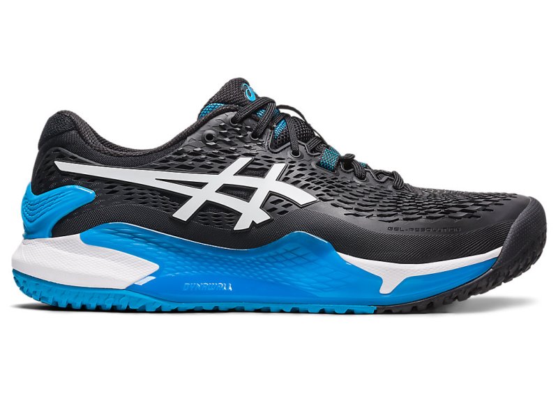 Zapatos de Tenis Asics Gel-resolution 9 OC Hombre Negros Blancos | MX0503-688