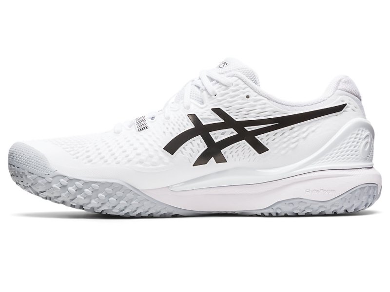 Zapatos de Tenis Asics Gel-resolution 9 OC Hombre Blancos Negros | MX4533-084