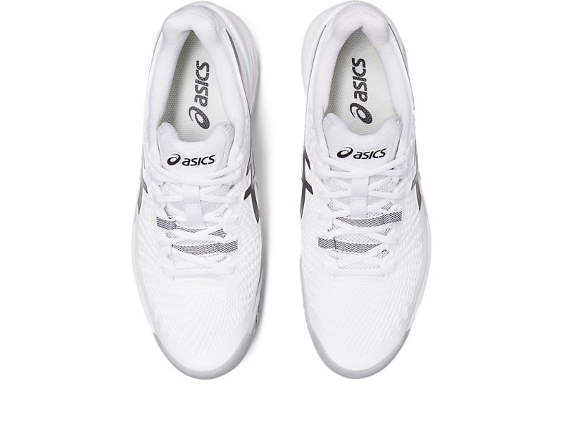 Zapatos de Tenis Asics Gel-resolution 9 OC Hombre Blancos Negros | MX4533-084