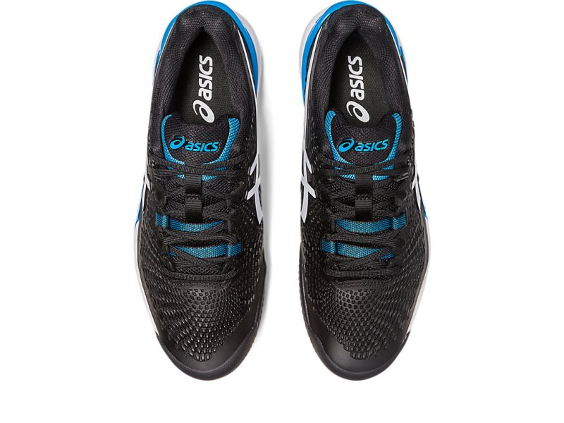 Zapatos de Tenis Asics Gel-resolution 9 Clay Hombre Negros Blancos | MX6328-396