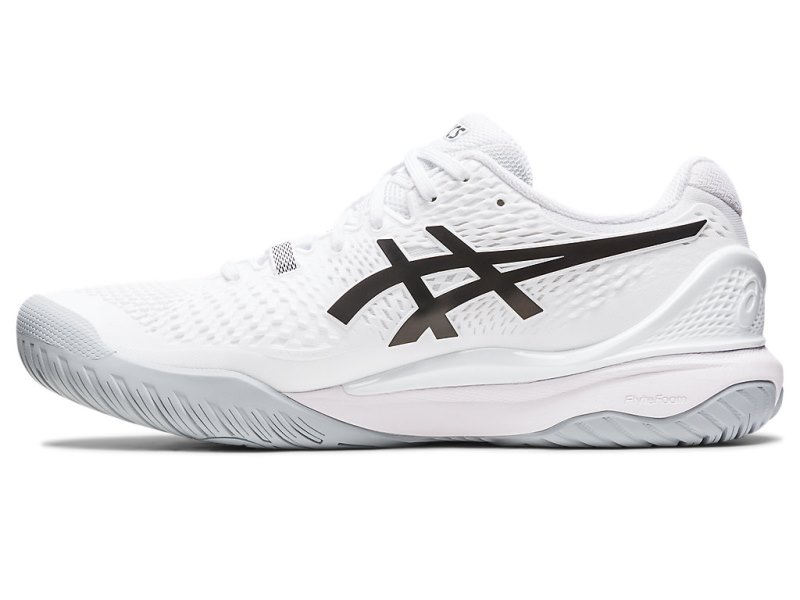 Zapatos de Tenis Asics Gel-resolution 9 Hombre Blancos Negros | MX7444-183