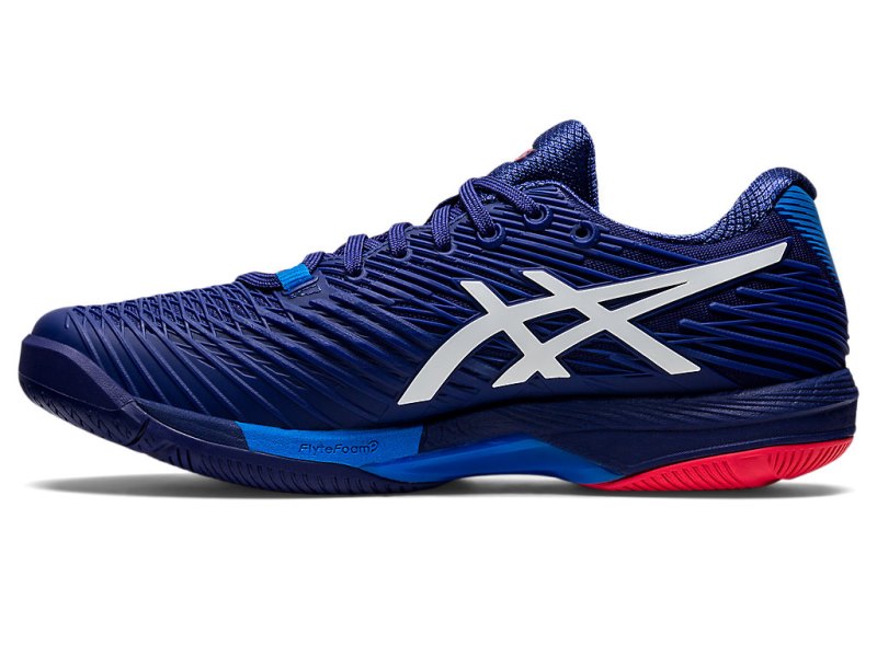 Zapatos de Tenis Asics Solution Speed FF 2 Hombre Azules Blancos | MX4428-880