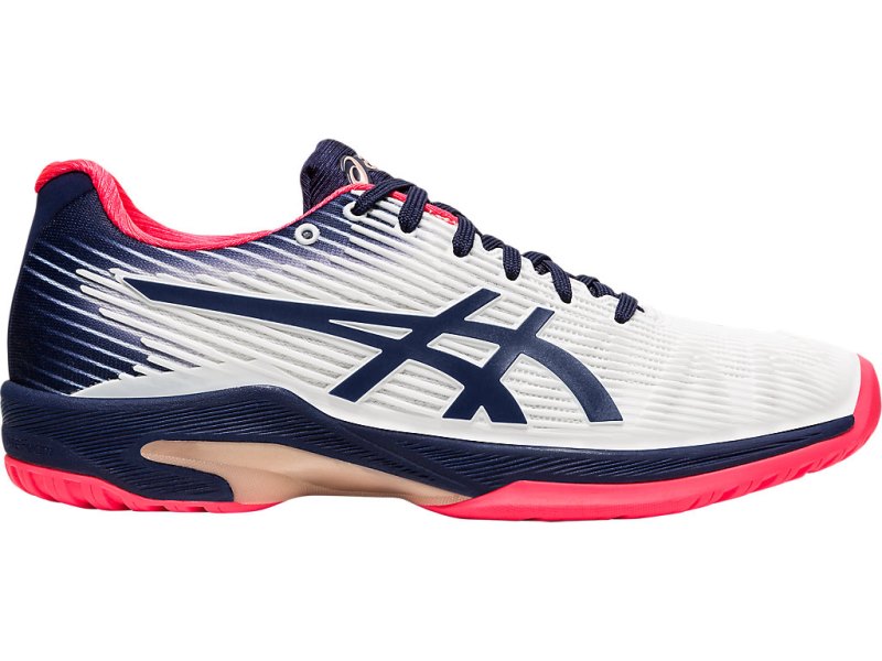 Zapatos de Tenis Asics Solution Speed FF Mujer Blancos Azul Marino | MX6439-015