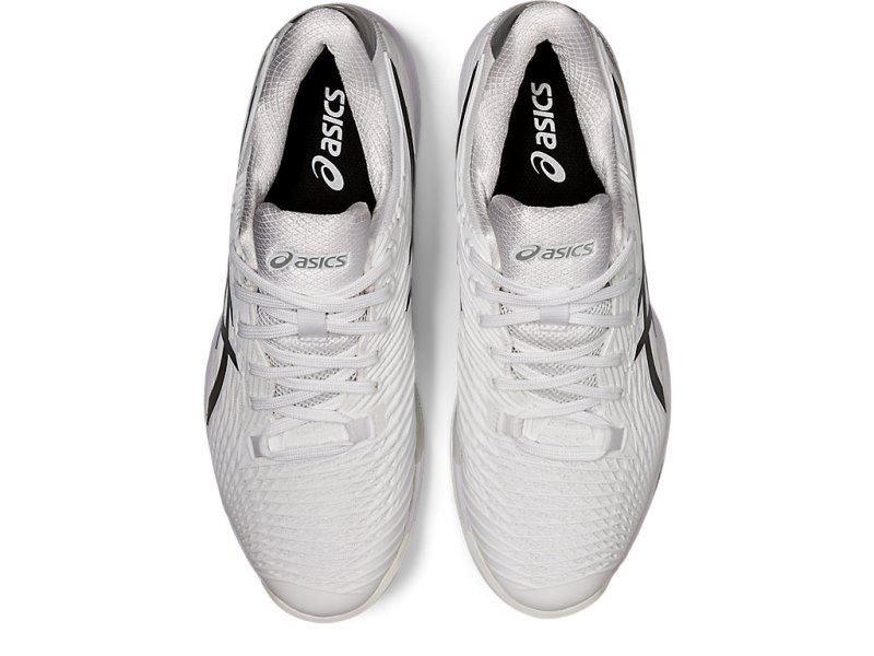 Zapatos de Tenis Asics Solution Speed FF 2 Hombre Blancos Negros | MX8145-658