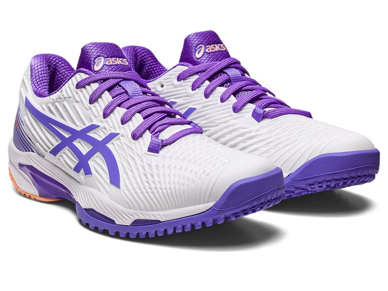 Zapatos de Tenis Asics Solution Speed FF 2 OC Mujer Blancos Morados | MX8239-734