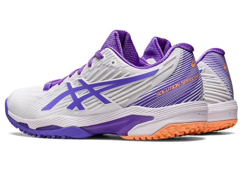 Zapatos de Tenis Asics Solution Speed FF 2 OC Mujer Blancos Morados | MX8239-734