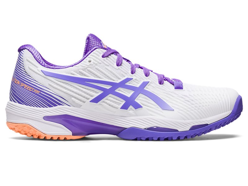 Zapatos de Tenis Asics Solution Speed FF 2 OC Mujer Blancos Morados | MX8239-734