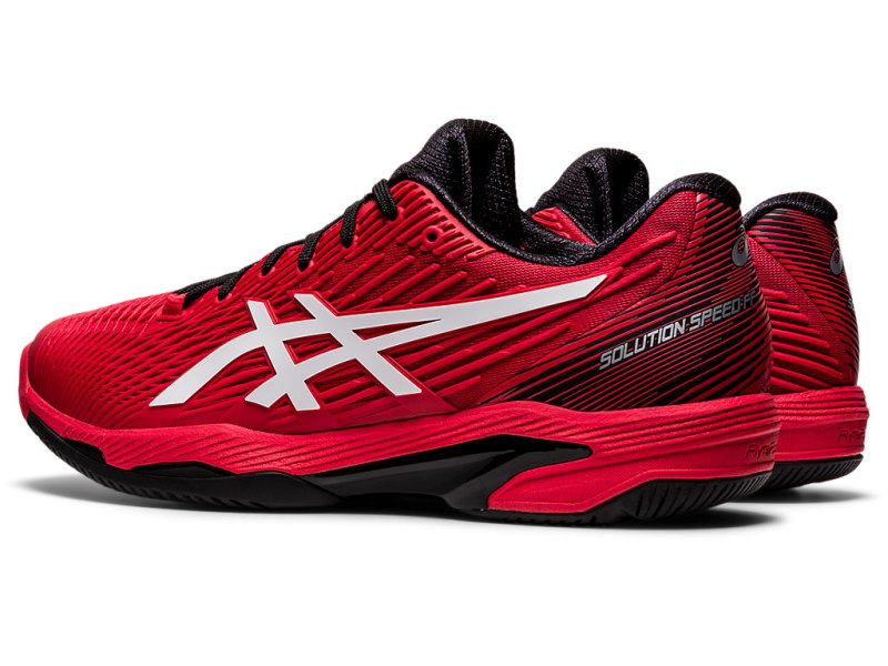 Zapatos de Tenis Asics Solution Speed FF 2 Hombre Rojos Blancos | MX9824-944