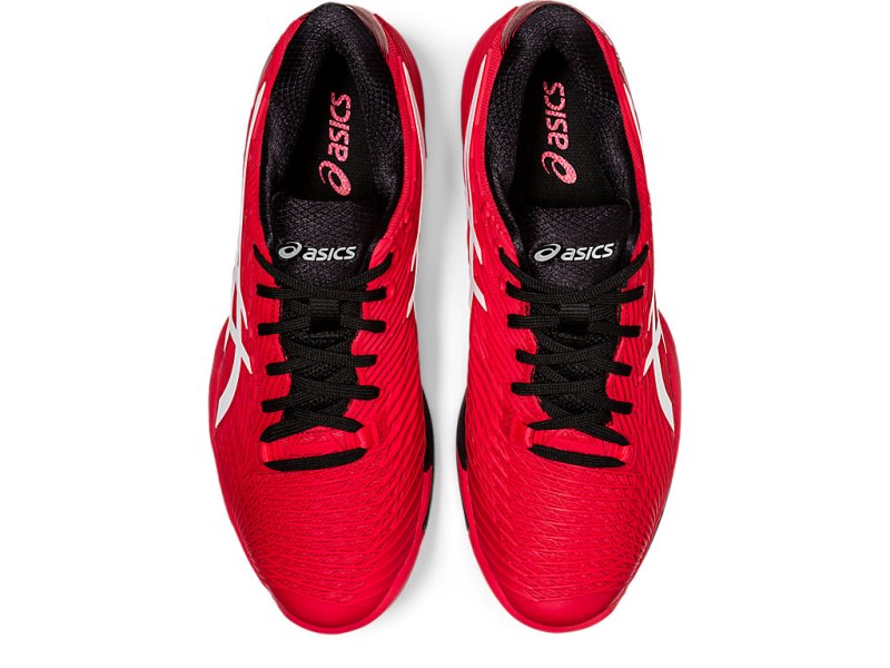 Zapatos de Tenis Asics Solution Speed FF 2 Hombre Rojos Blancos | MX9824-944