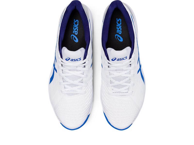 Zapatos de Tenis Asics Solution Swift FF Clay Hombre Blancos Azules | MX1148-008