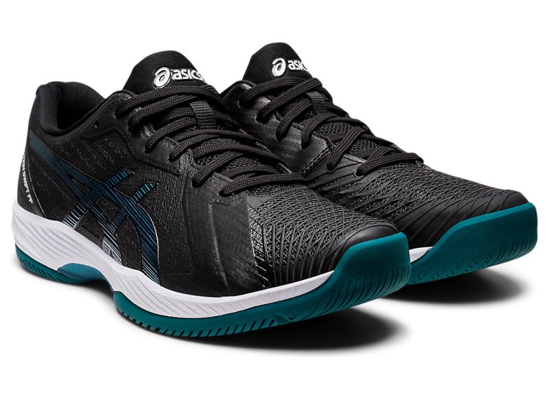 Zapatos de Tenis Asics Solution Swift FF Hombre Negros Azules Claro Verdes Oscuro | MX1168-219