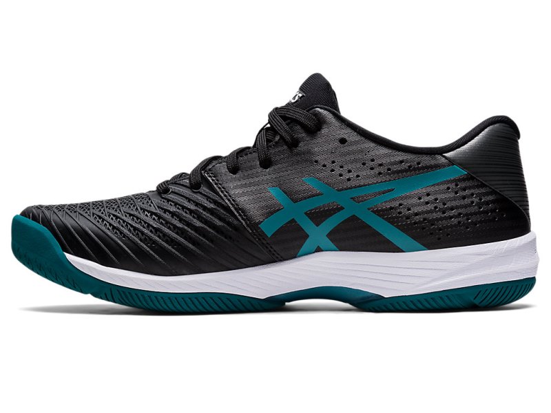 Zapatos de Tenis Asics Solution Swift FF Hombre Negros Azules Claro Verdes Oscuro | MX1168-219