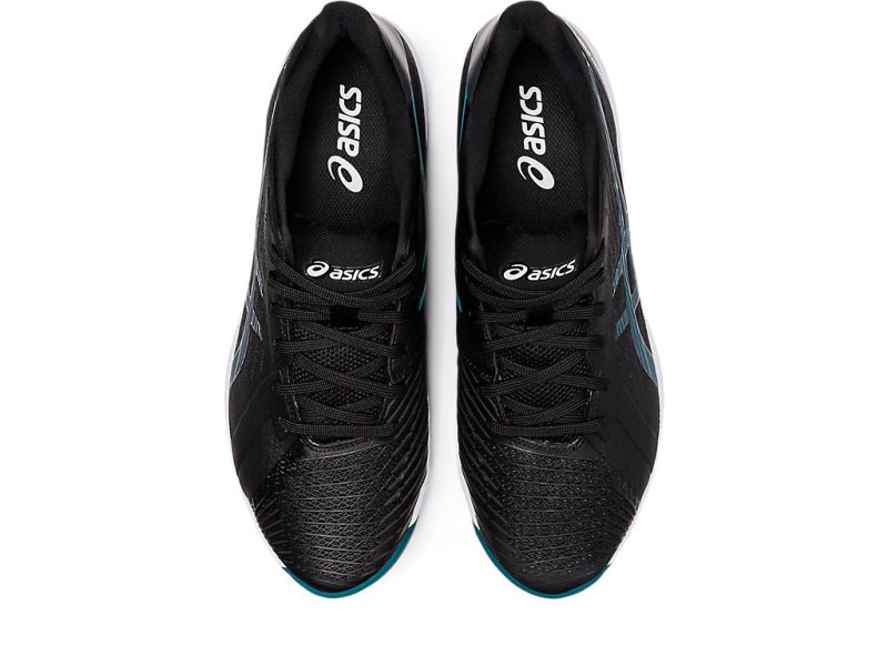 Zapatos de Tenis Asics Solution Swift FF Hombre Negros Azules Claro Verdes Oscuro | MX1168-219